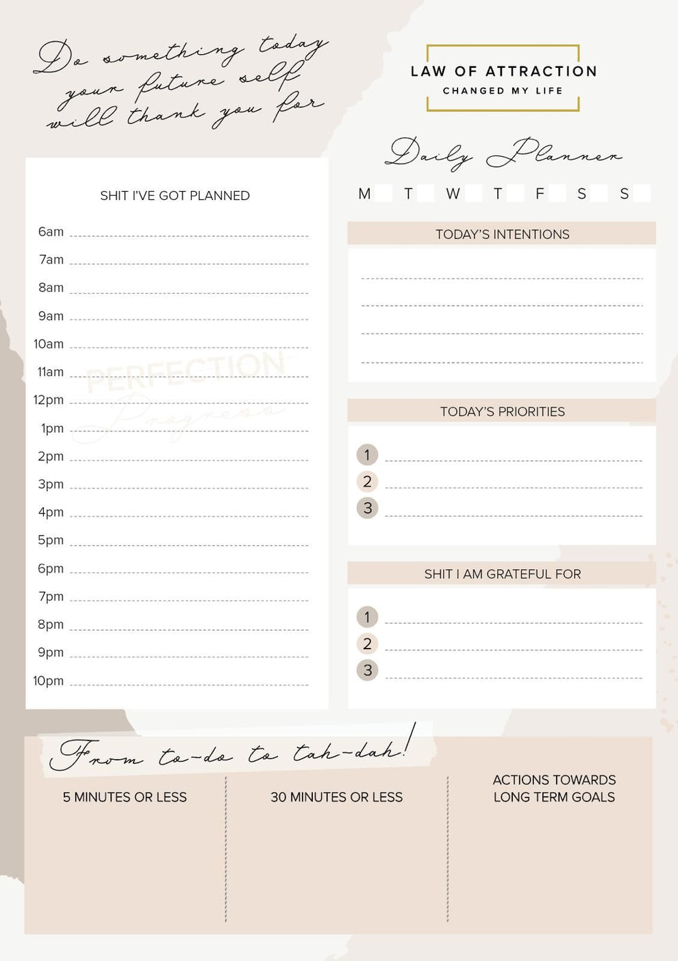 Daily Planner (Digital Download) – Francesca Amber