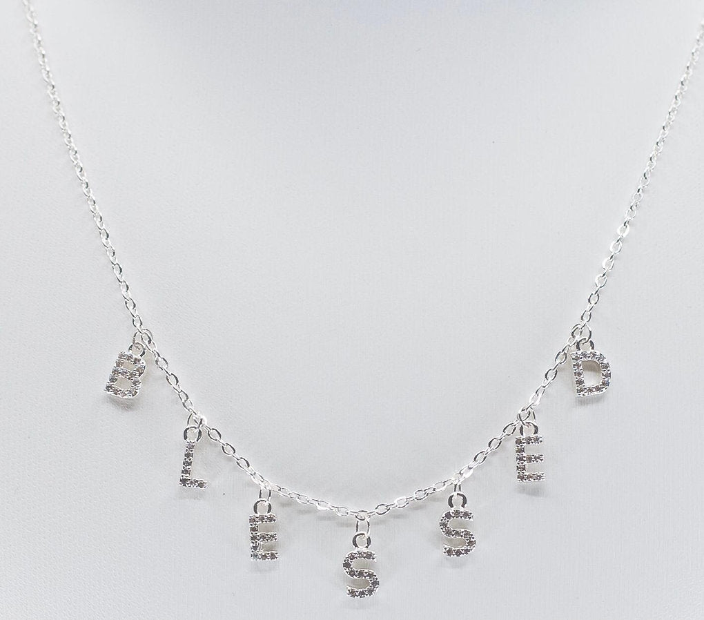 Sparkle 'Blessed' Necklace