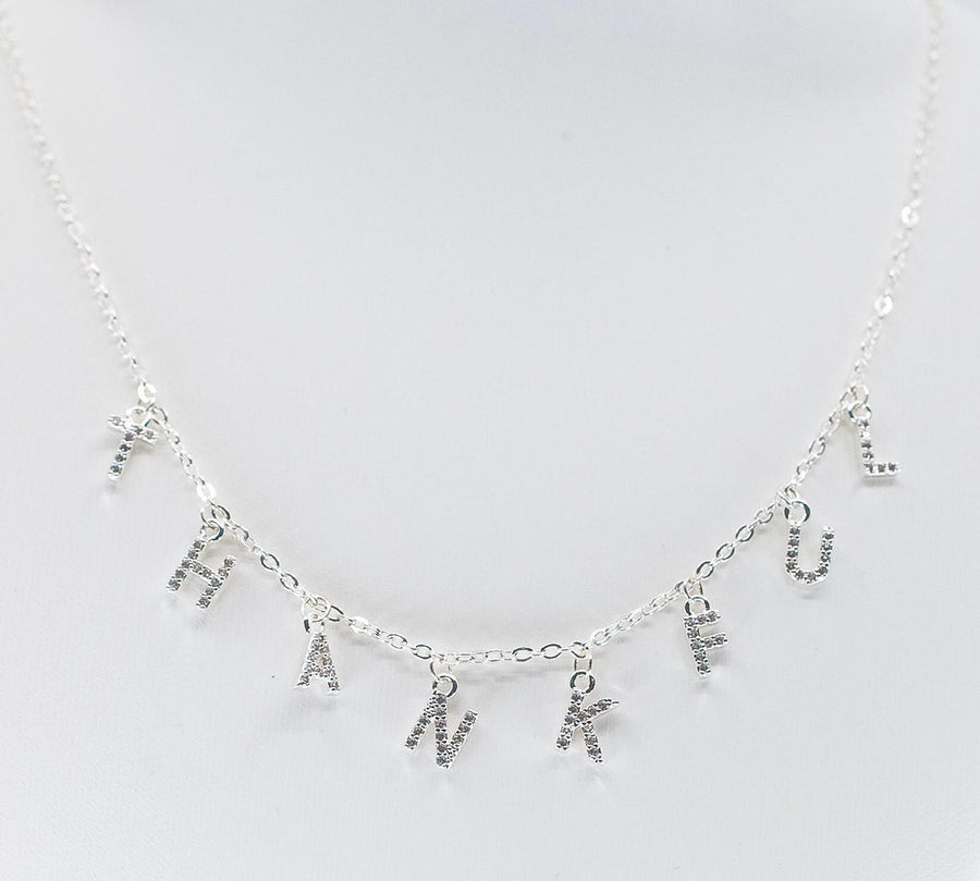 Sparkle 'Thankful' Necklace